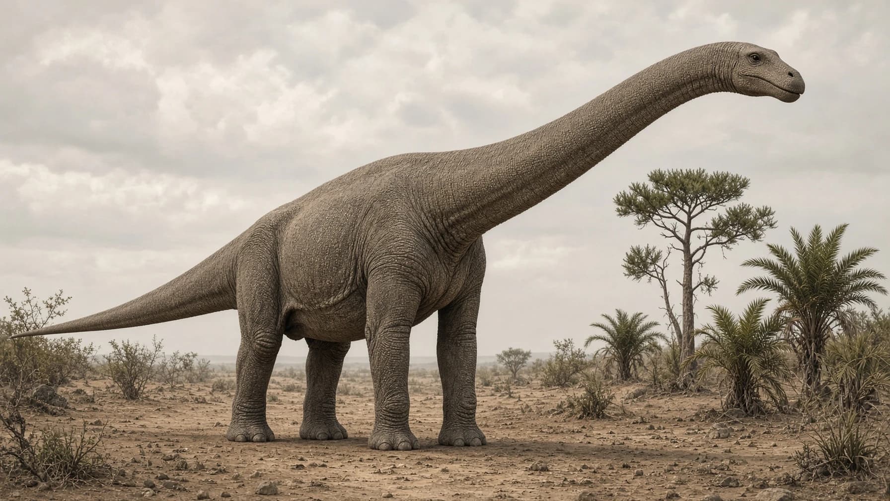 Reconstruction of Apatosaurus, a large herbivore sauropodomorph from the Jurassic period.