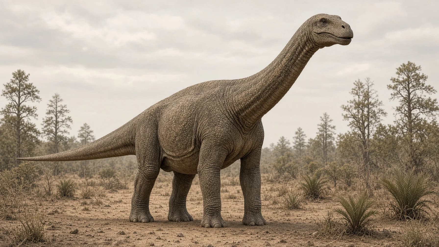 Reconstruction of Camarasaurus, a large herbivore sauropodomorph from the Jurassic period.